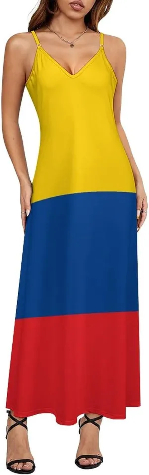 Flag of Burundi Women Summer Camisole Long Skirt, Beach Skirt, Suspender Dress, Fishtail Skirt