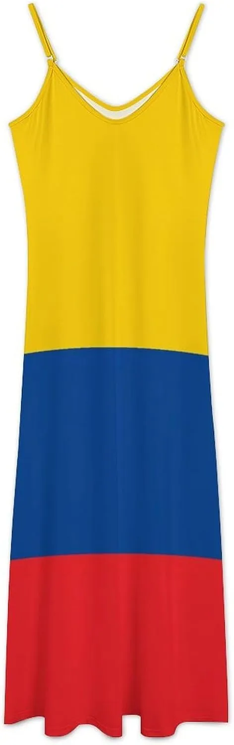 Flag of Burundi Women Summer Camisole Long Skirt, Beach Skirt, Suspender Dress, Fishtail Skirt