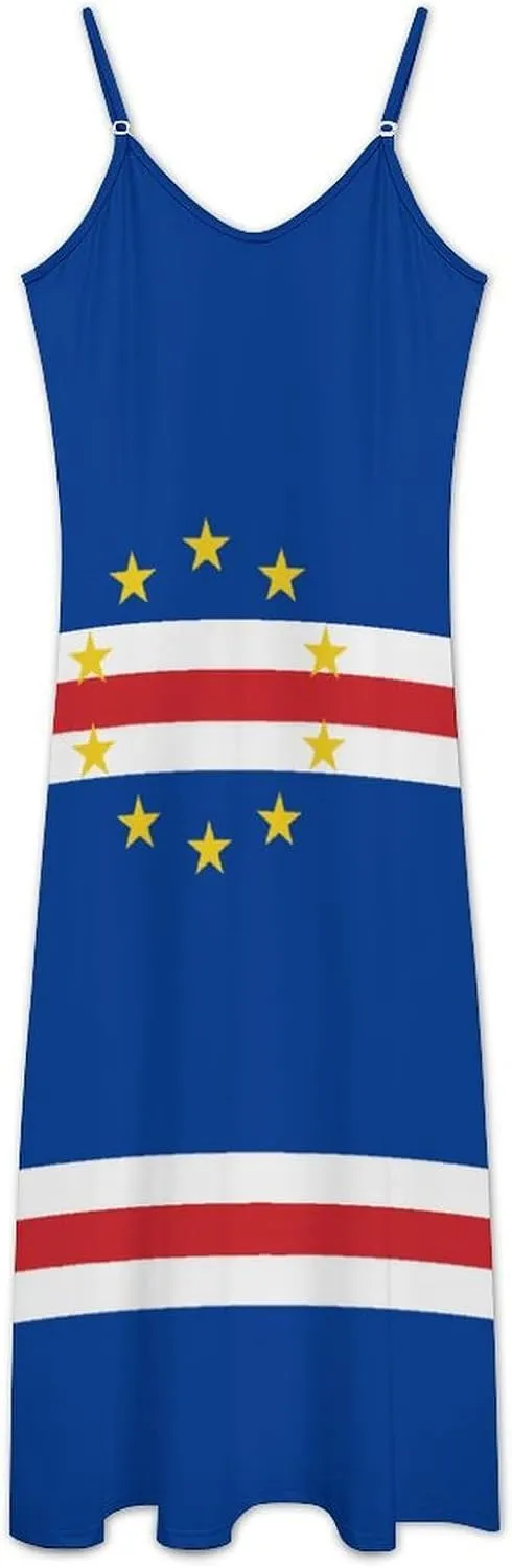 Flag of Burundi Women Summer Camisole Long Skirt, Beach Skirt, Suspender Dress, Fishtail Skirt