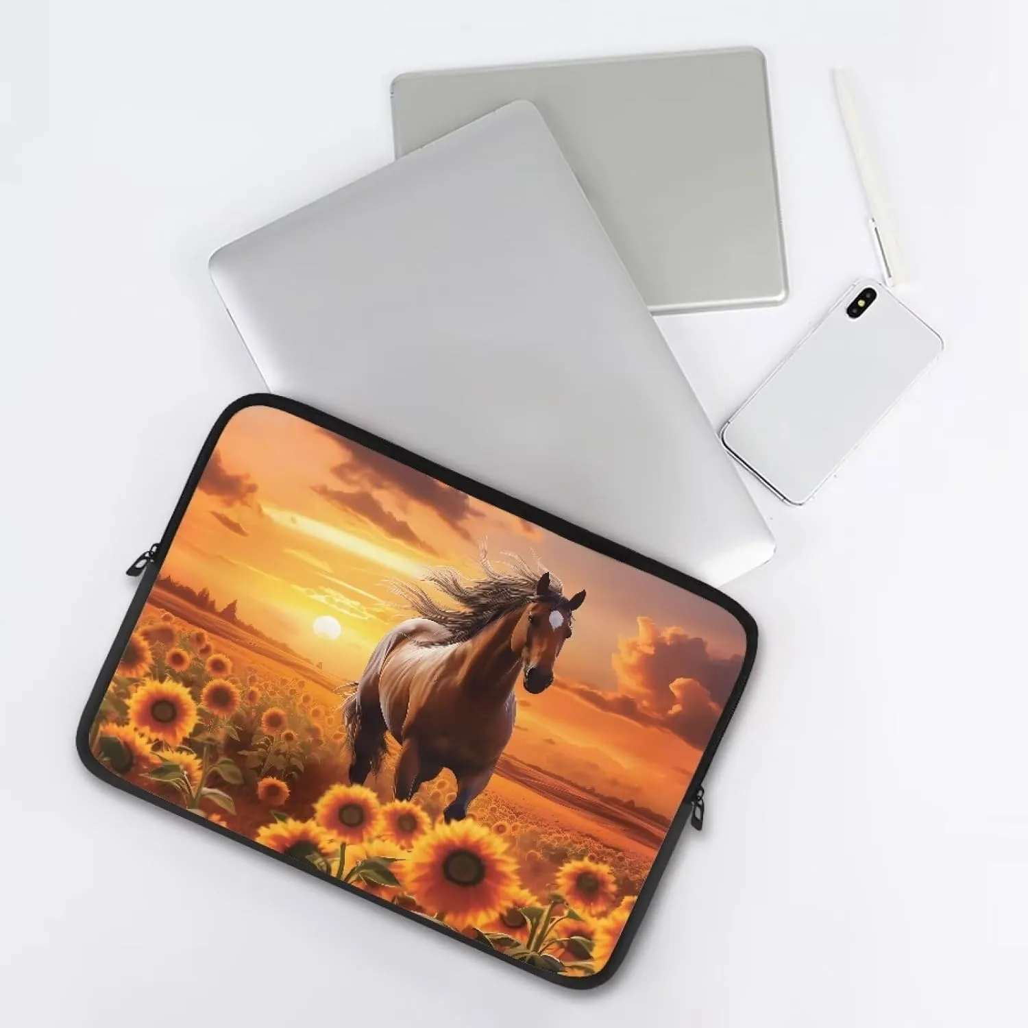 FOR U DESIGNS Laptop Carrying Case Bag Men's Computer Bag Durable Water-Repellent Business Briefcases