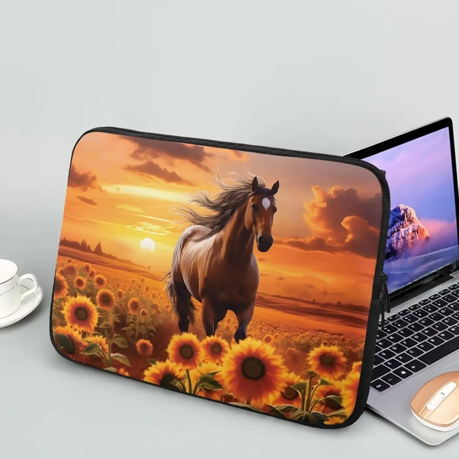 FOR U DESIGNS Laptop Carrying Case Bag Men's Computer Bag Durable Water-Repellent Business Briefcases