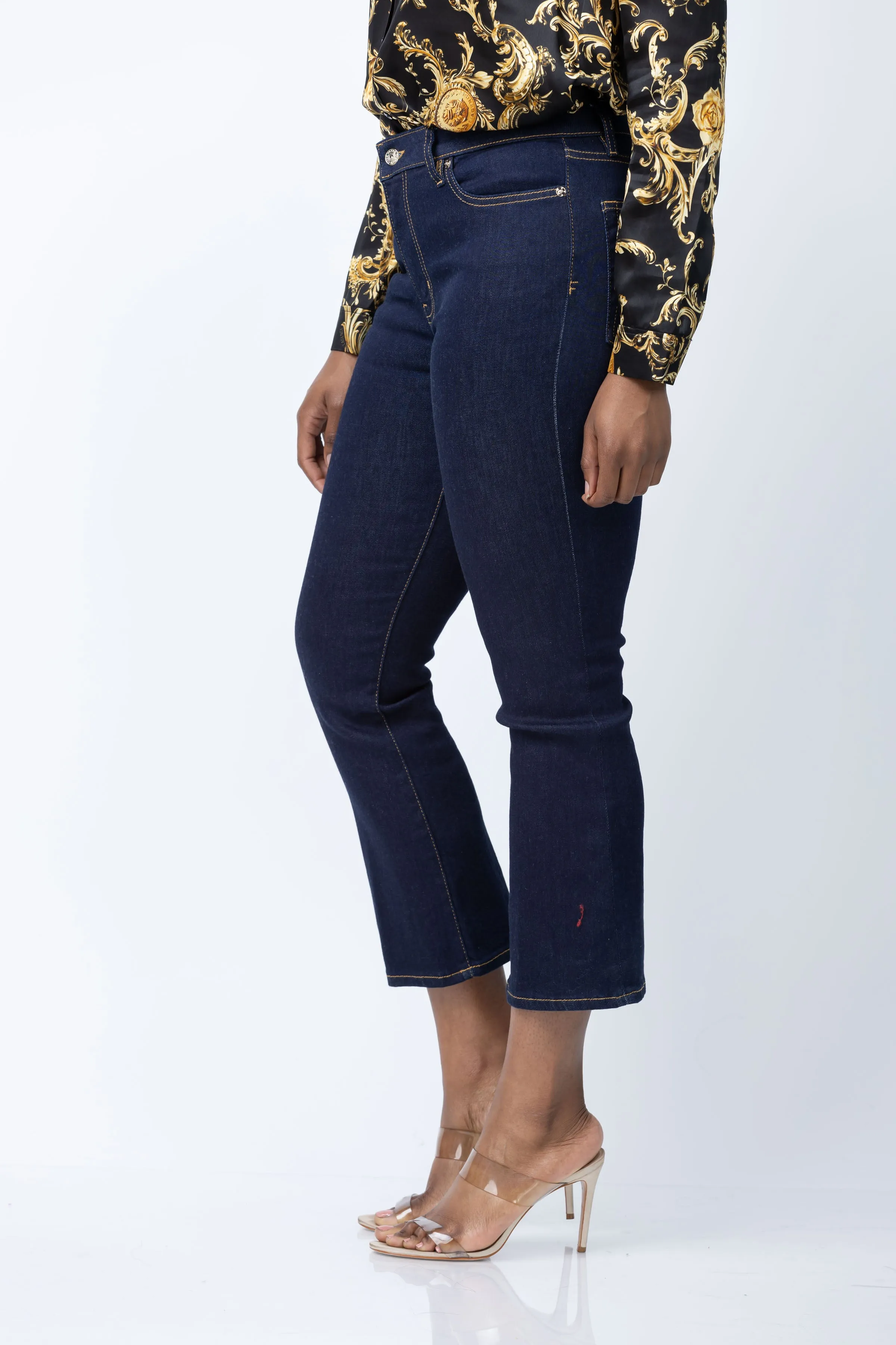 Frame Le Crop Mini Boot In Stargirl