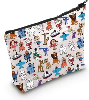 G2TUP Red Nose Reindeer Makeup Bag Hermey Gifts Red Nose Reindeer Gifts Hermey Elf Gifts (Lion Deer)