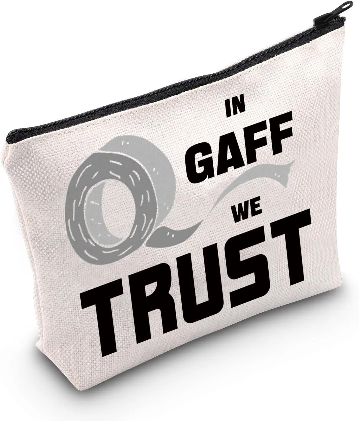G2TUP Theater Drama Tech Crew Makeup Bag Stag Management Gifts In Gaff We Trust Gifts Stage Manager Gift Tech Week Zipper Bag (Trust)
