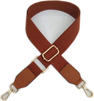 Handbag Strap Canvas Handbag Straps Replacement Adjustable Purse Crossbody Shoulder Bag Straps(Brown)