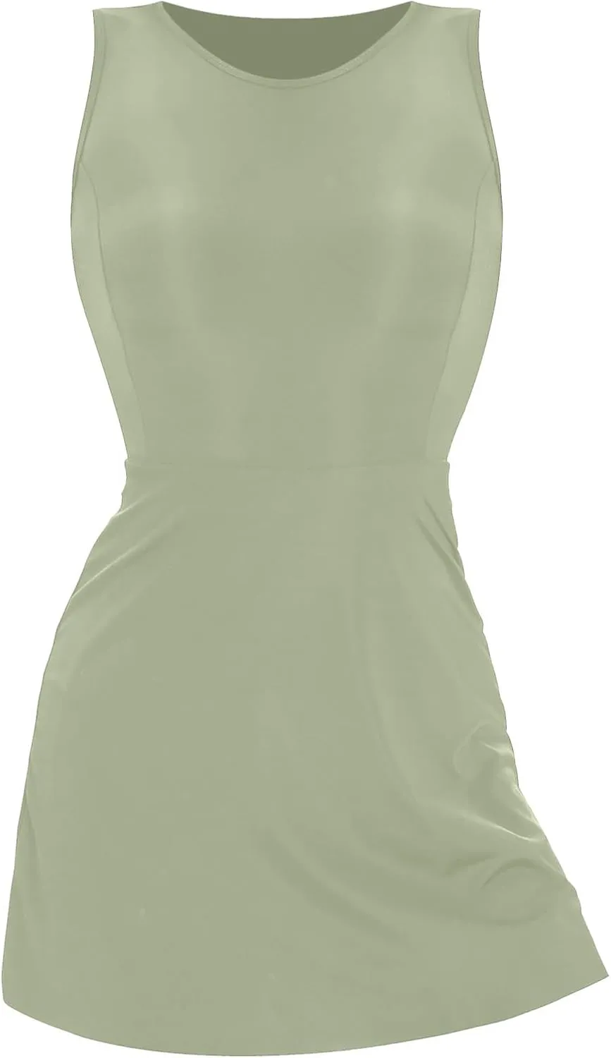 HGps8w Women's Running Onesie Workout Rompers Short Athletic One Piece Jumpsuits Summer Outfits Yoga Gym Clothes with Pockets