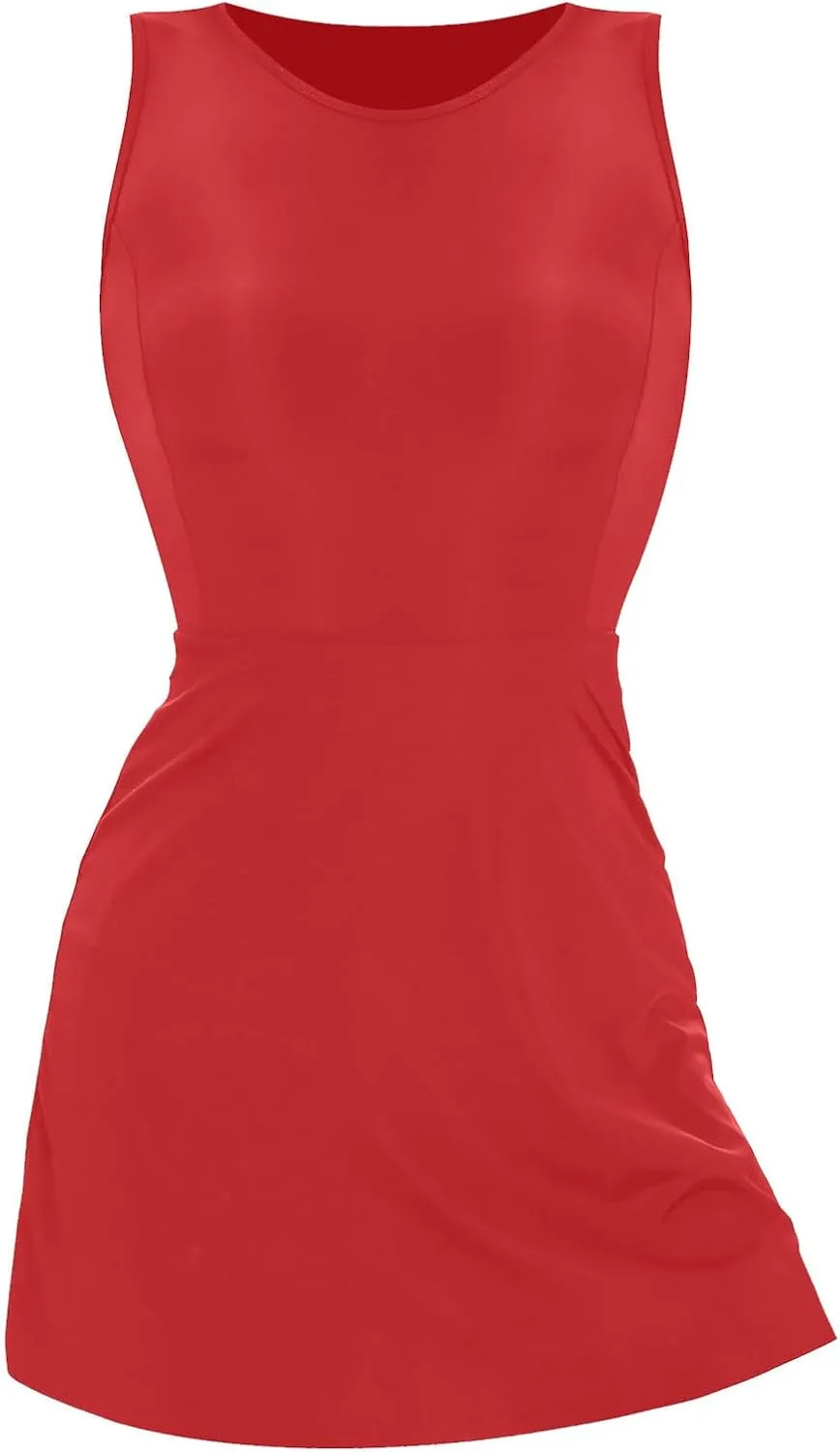 HGps8w Women's Running Onesie Workout Rompers Short Athletic One Piece Jumpsuits Summer Outfits Yoga Gym Clothes with Pockets
