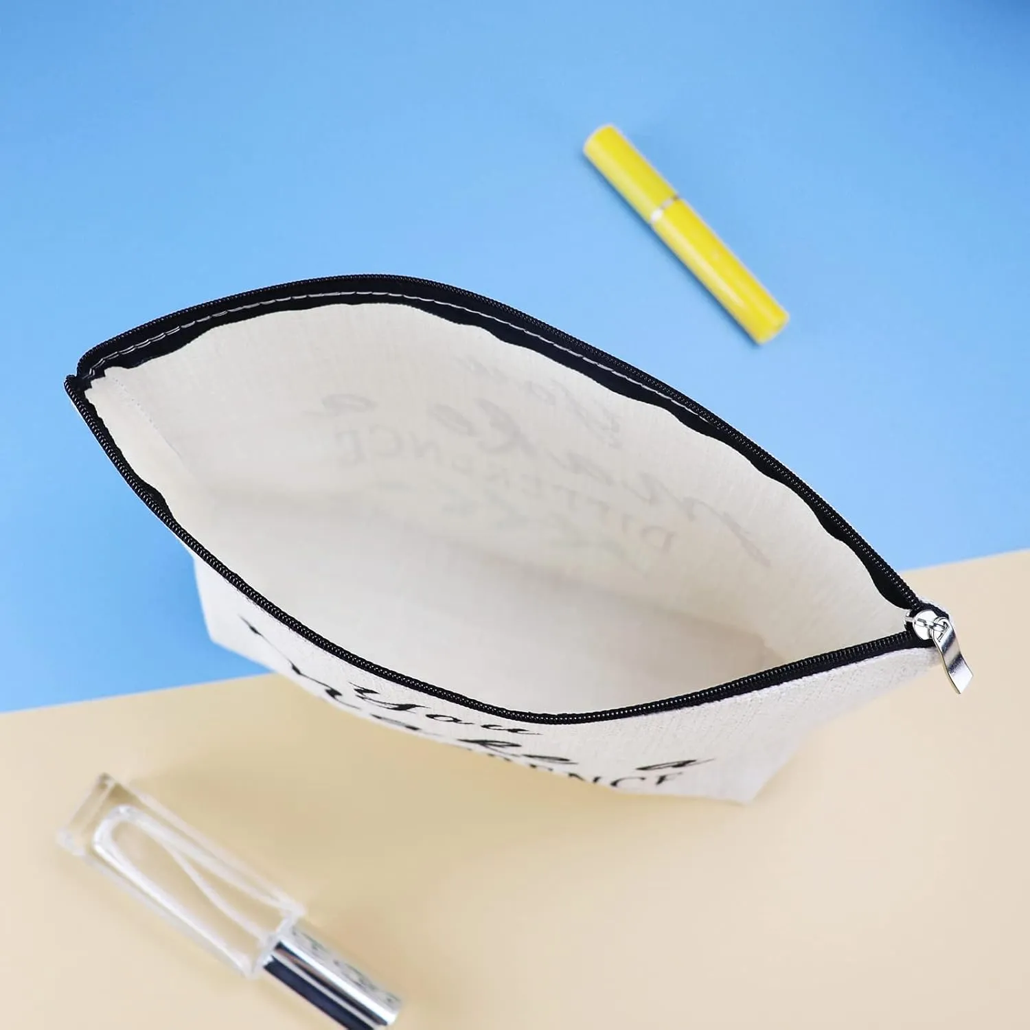 Inspirational Gift for Colleague Friends Coworker Leaving Gift Makeup Bag Goodbye Farewell Gift Going Away Gift Appreciation Gift for Employee Social Worker Cosmetic Bag Christmas Birthday Gift