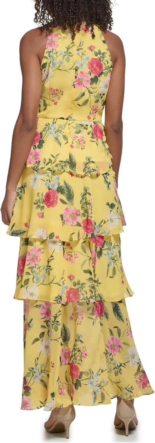 Jessica Howard Women's Style Maxi Sleeveless Chiffon