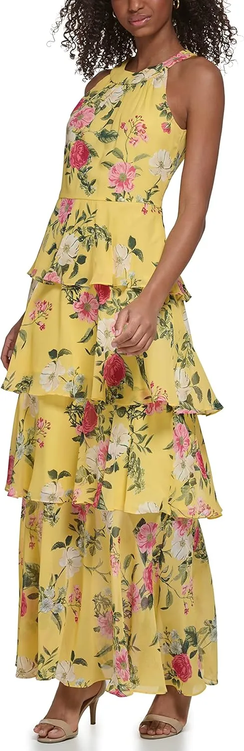 Jessica Howard Women's Style Maxi Sleeveless Chiffon