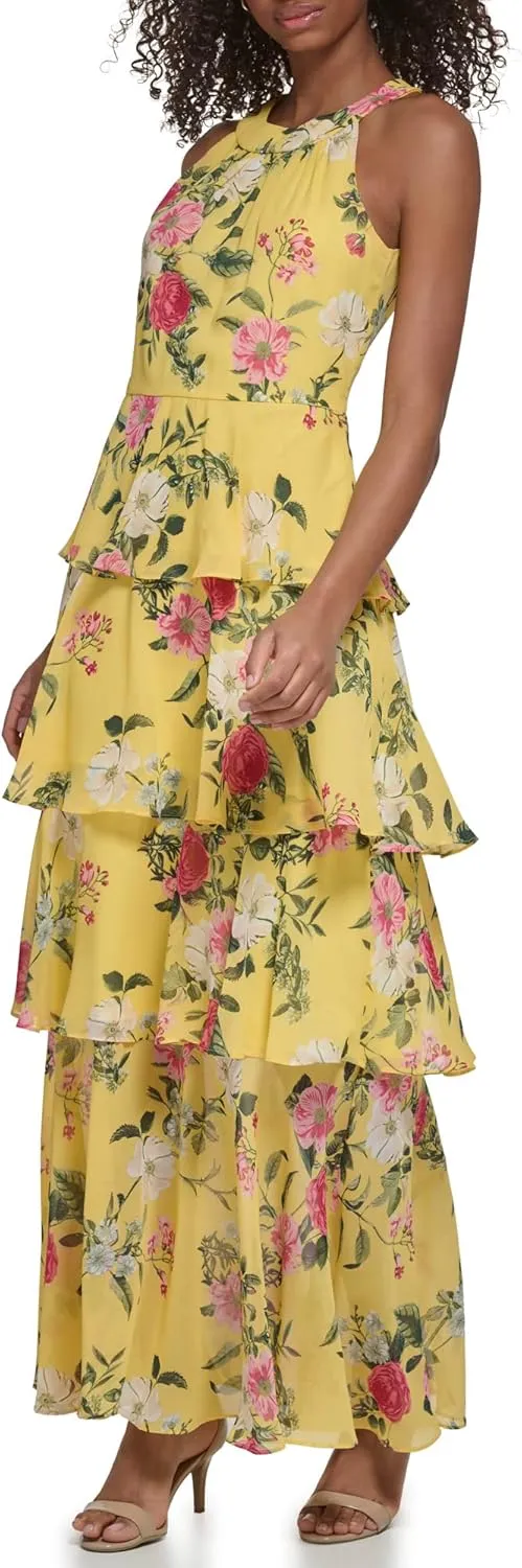 Jessica Howard Women's Style Maxi Sleeveless Chiffon