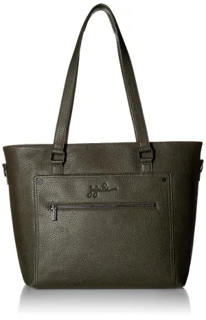 Ju-Ju-Be Jujube Everyday Tote Vegan Leather Travel Bag/Diaper Bag, Ever Collection - Olive