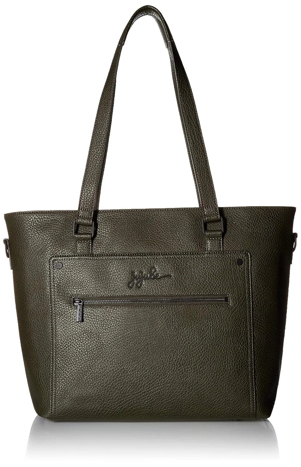 Ju-Ju-Be Jujube Everyday Tote Vegan Leather Travel Bag/Diaper Bag, Ever Collection - Olive