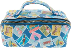Karma Women's Zip Cosmetic Bag, Stamps