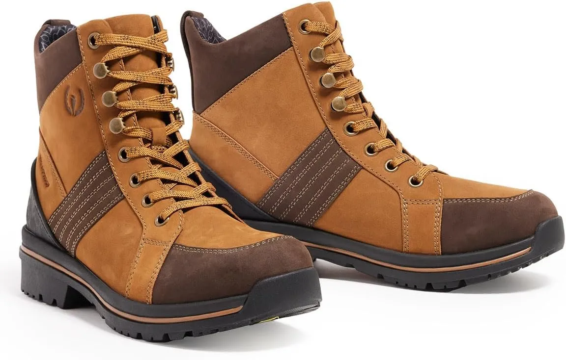 Kerrits Trail Blazer Lace Up Waterproof Barn Boot  Women's Leather Horse Riding & Hiking Boots, Wide Footbed, 1" Heel