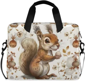 Laptop Bag Fits Up to 16 Inch Computer Squirrel Picking Nuts Laptop Briefcases for Men Women