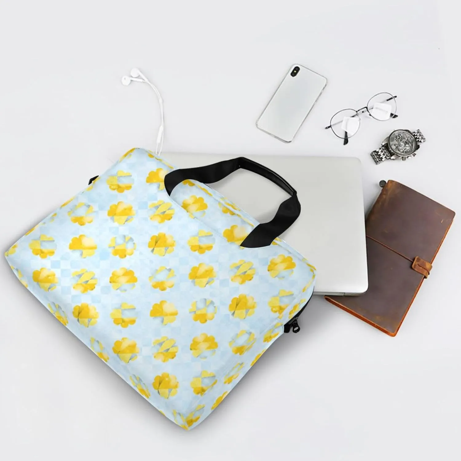 Laptop Bag Shoulder Bags Messenger Bag for Women Men Crossbody Document Case Briefcases Leather Computer Work Office