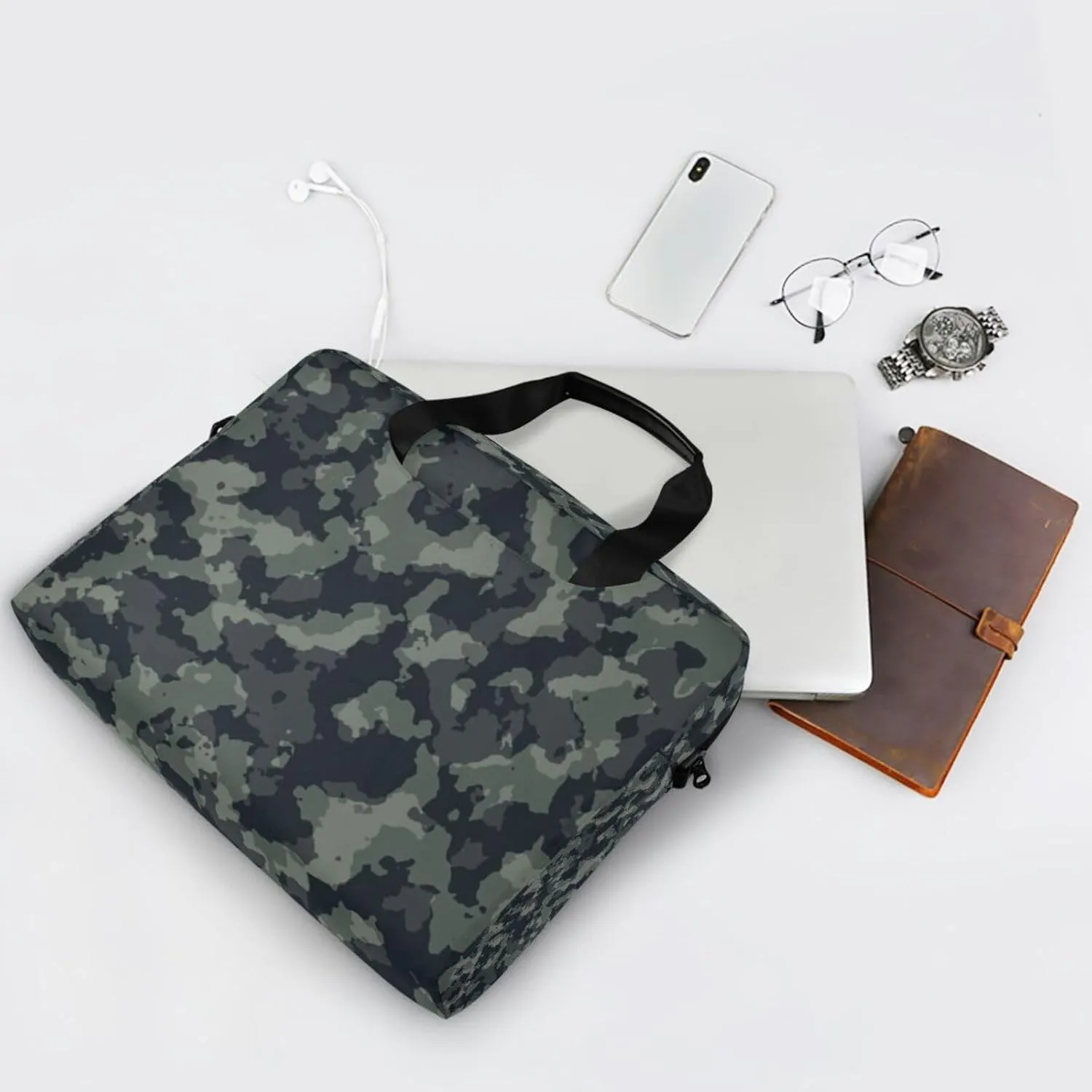 Laptop Bag Shoulder Bags Messenger Bag for Women Men Crossbody Document Case Briefcases Leather Computer Work Office