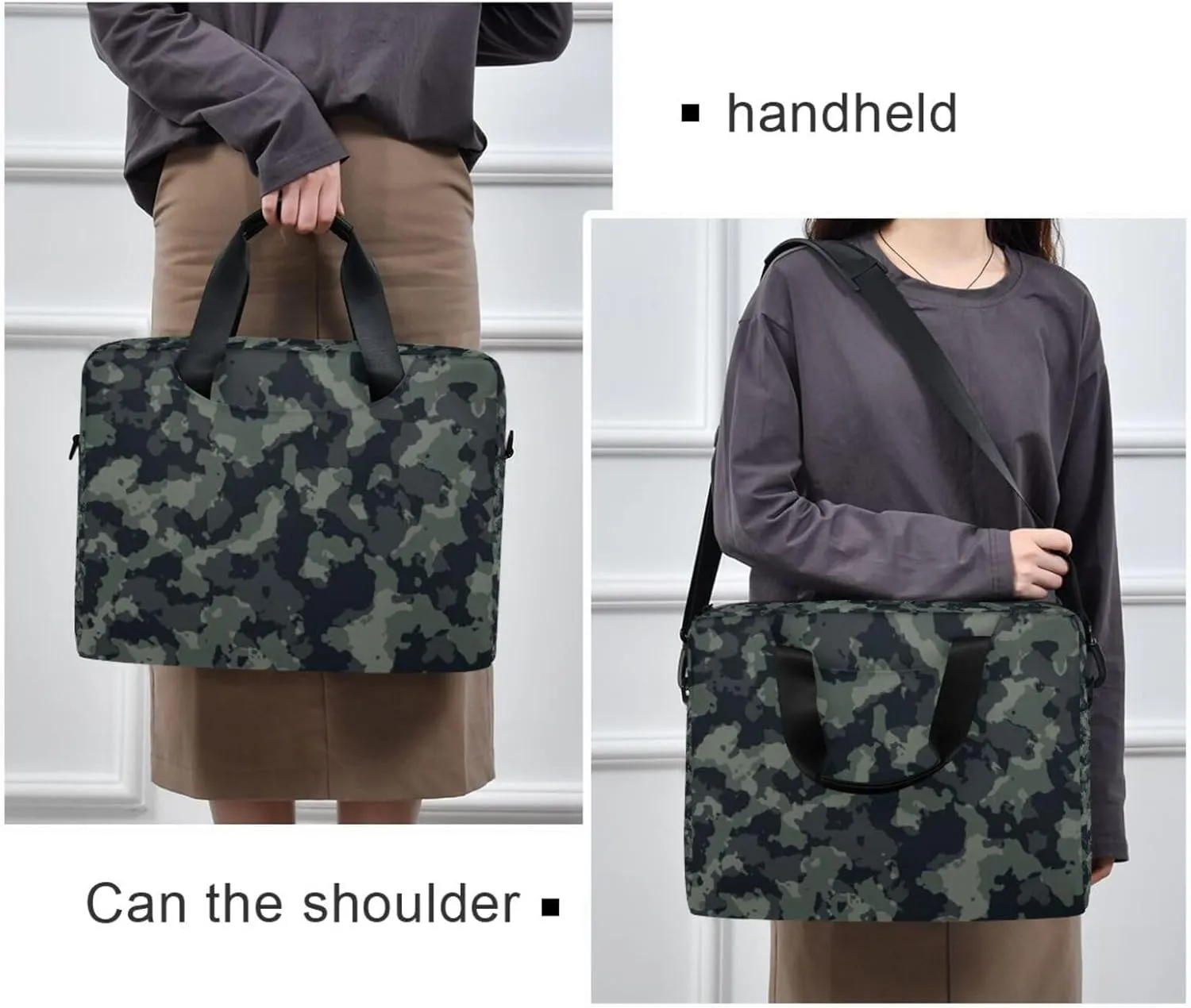 Laptop Bag Shoulder Bags Messenger Bag for Women Men Crossbody Document Case Briefcases Leather Computer Work Office
