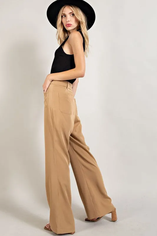 Light Brown Straight Leg Pants