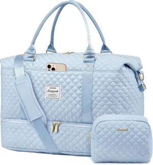 LOVEVOOK Travel Duffle Bag,Weekender Bags for Women with Shoe CompartmentCarry on Overnight Bag with Toiletry Bag,Gym Duffel Bag with Wet Pocket, Hospital Bags for Labor and Delivery