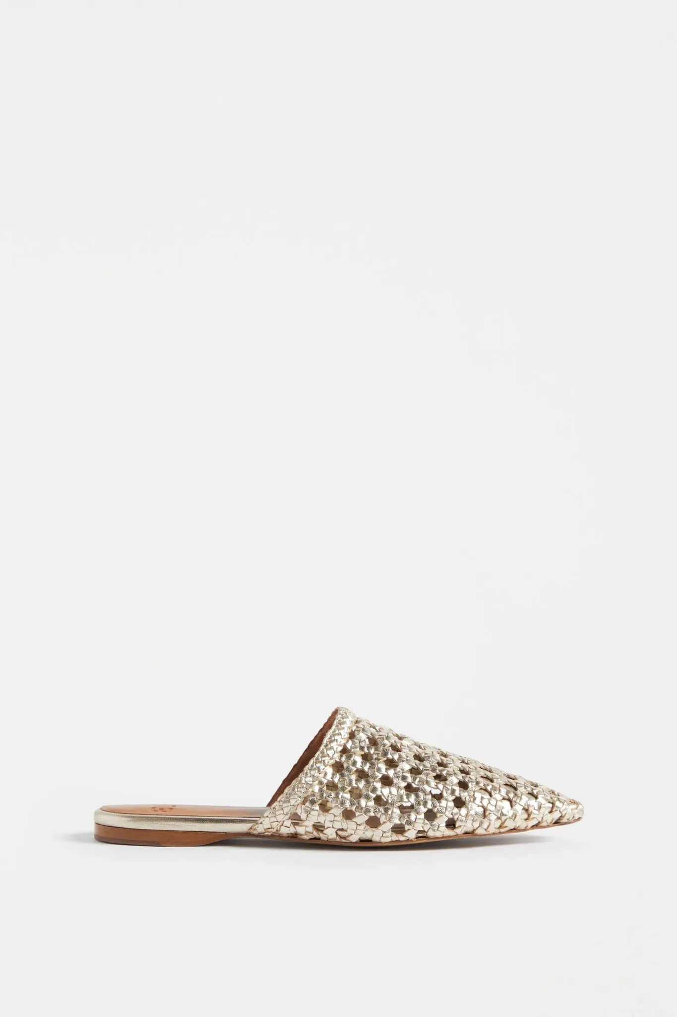 Lyd Gold Leather Mule