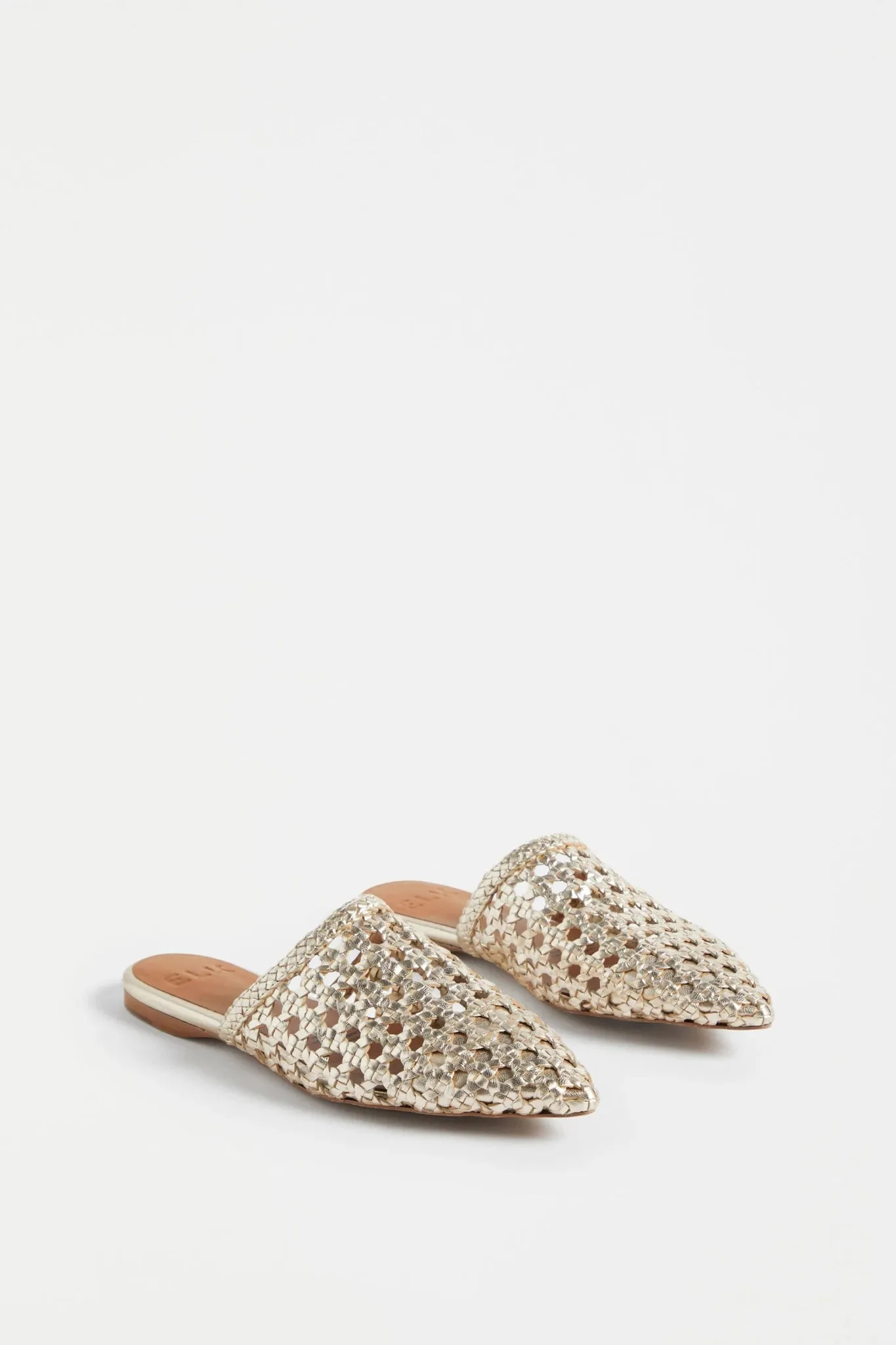 Lyd Gold Leather Mule