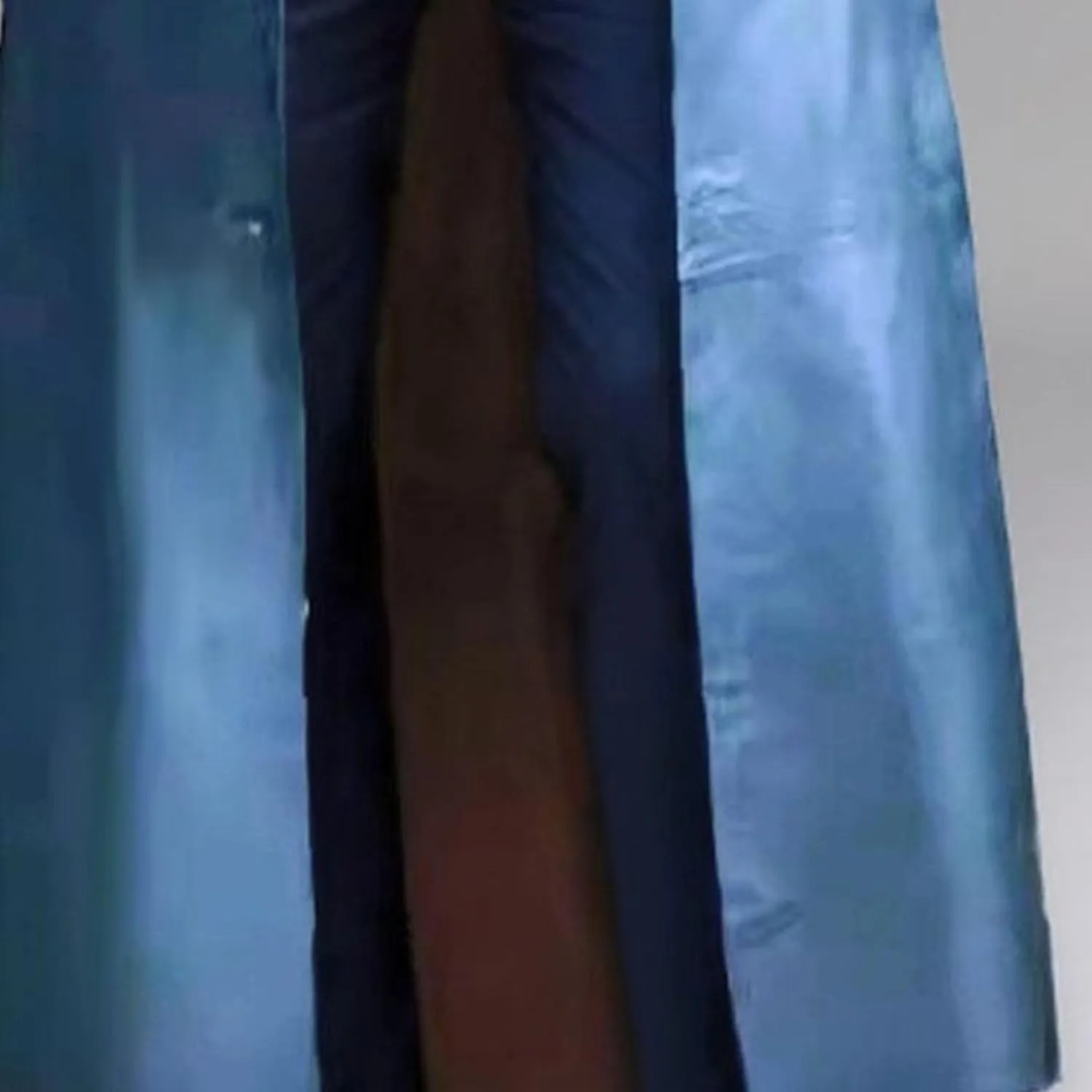 Maiyifu-GJ Mens Retro Faux Leather Trench Coat Full Length Steampunk Long Overcoat Vintage Open Front Cardigan Jacket
