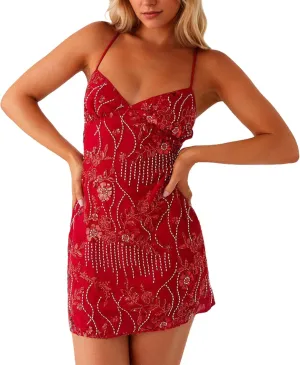 MISSACTIVER Sleeveless Sequin Dress for Women Backless Criss Cross Straps Mini Dress Sexy Sparkle Short Dresses Party