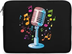 Music Microphone Laptop Case Sleeve Bag 12inch Durable Shockproof Protective Computer Carrying Cover Briefcase
