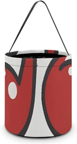 Music Note Halloween Tote Candy Bag Candy Basket Candy Bucket Gift Bag for Halloween Party