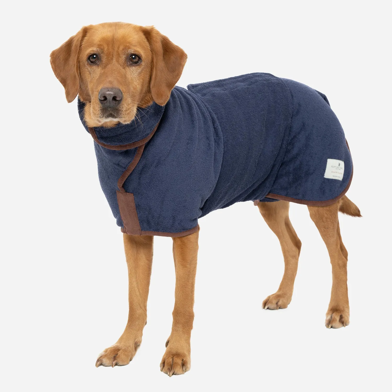 NEW Country Dog Drying Coat - French Navy