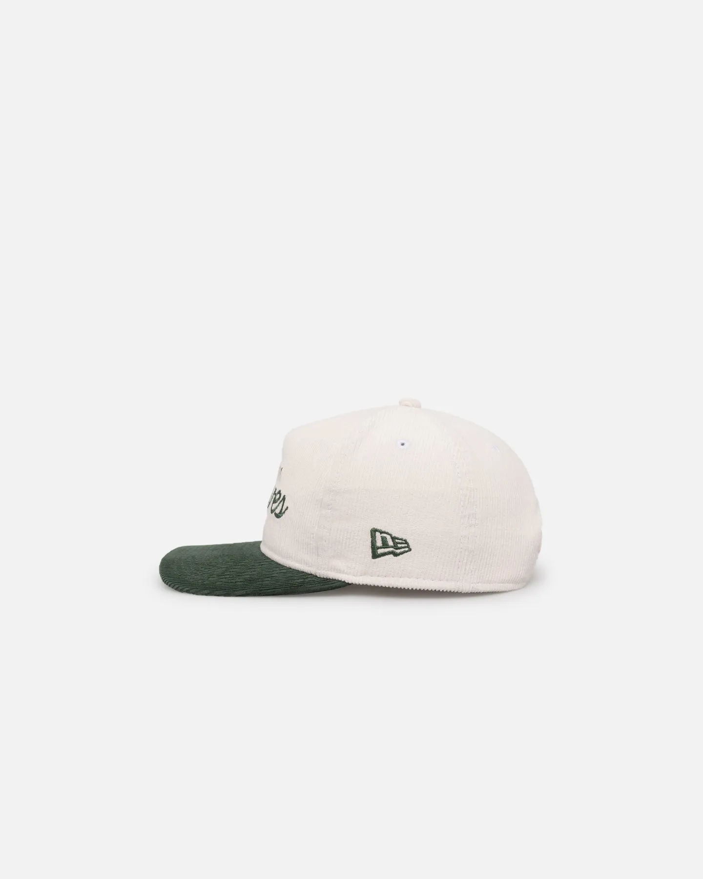 New Era Atlanta Braves 'Currency Corduroy' Golfer Pre-Curved Snapback Chrome White