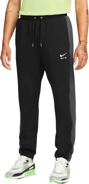 Nike Sportswear Air Men's French Terry Pants Joggers (as1, Alpha, x_l, Regular, Regular, Black/Dark Smoke Grey/Ghost Green, Regular)