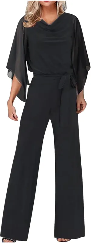 Off the Shoulder Romper for Women Dressy Evening Cocktail Party Wedding Guest Plus Size Cold Shoulder Jumpsuits