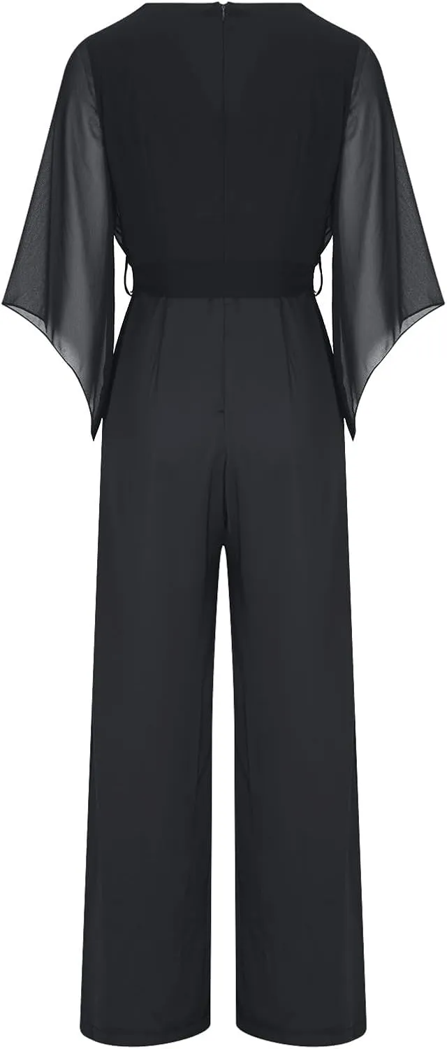 Off the Shoulder Romper for Women Dressy Evening Cocktail Party Wedding Guest Plus Size Cold Shoulder Jumpsuits