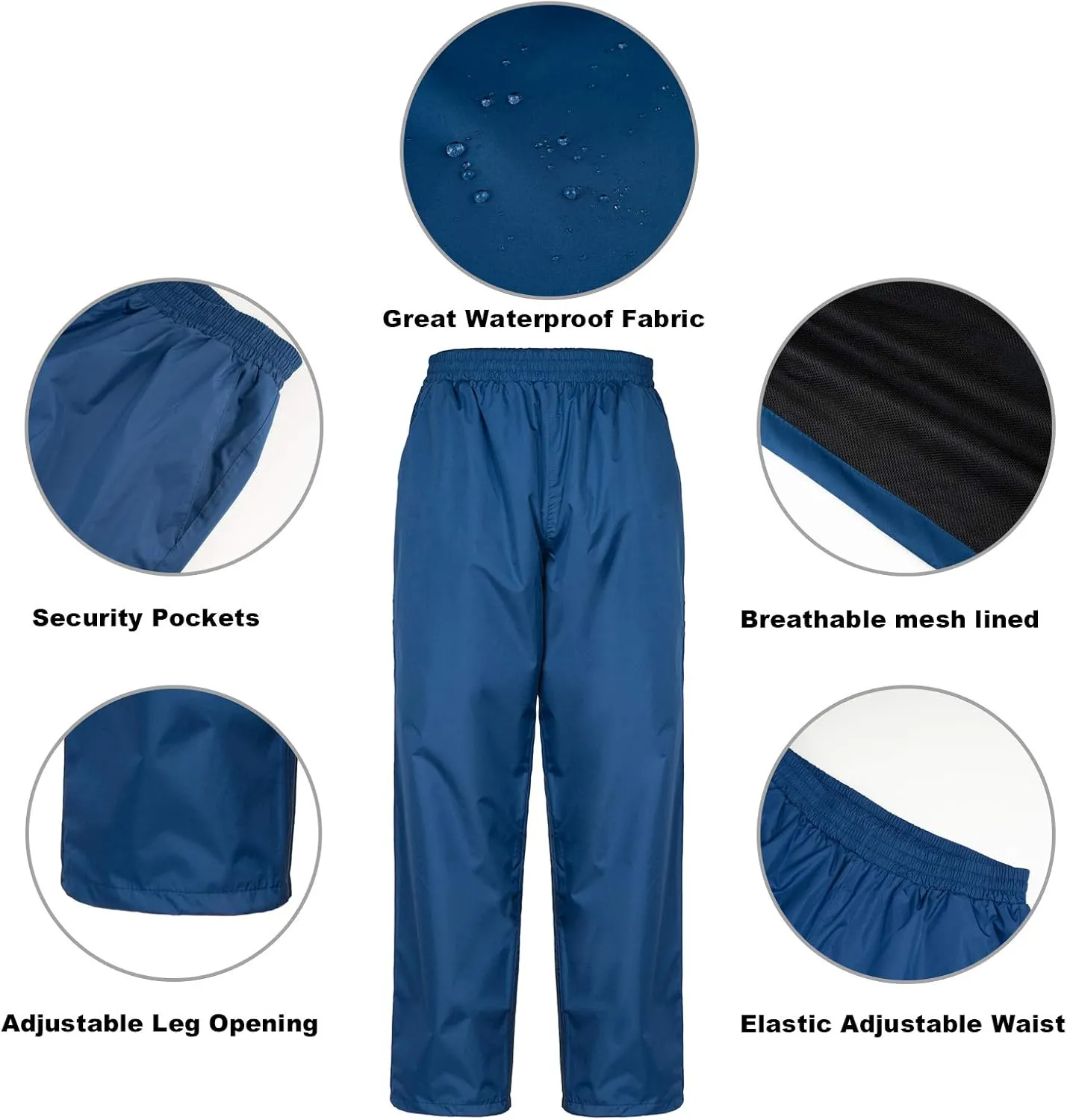 Ourcan Rain Suits for Man Women Waterproof Lightweight Rain Gear Rain Coats Breathable Jacket Pants for Golf, Fishing,Hiking
