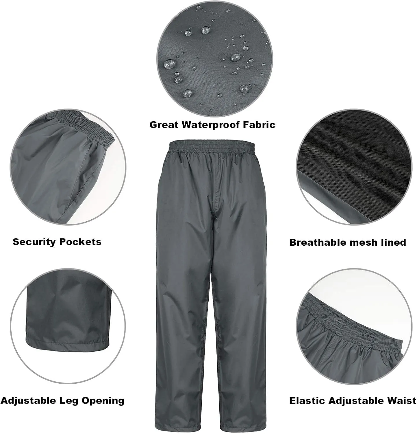 Ourcan Rain Suits for Man Women Waterproof Lightweight Rain Gear Rain Coats Breathable Jacket Pants for Golf, Fishing,Hiking