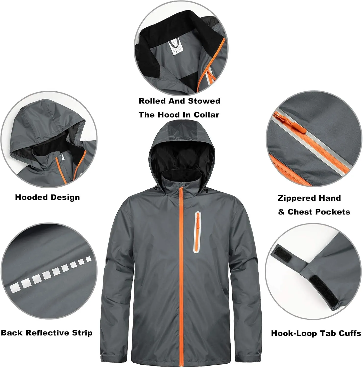 Ourcan Rain Suits for Man Women Waterproof Lightweight Rain Gear Rain Coats Breathable Jacket Pants for Golf, Fishing,Hiking