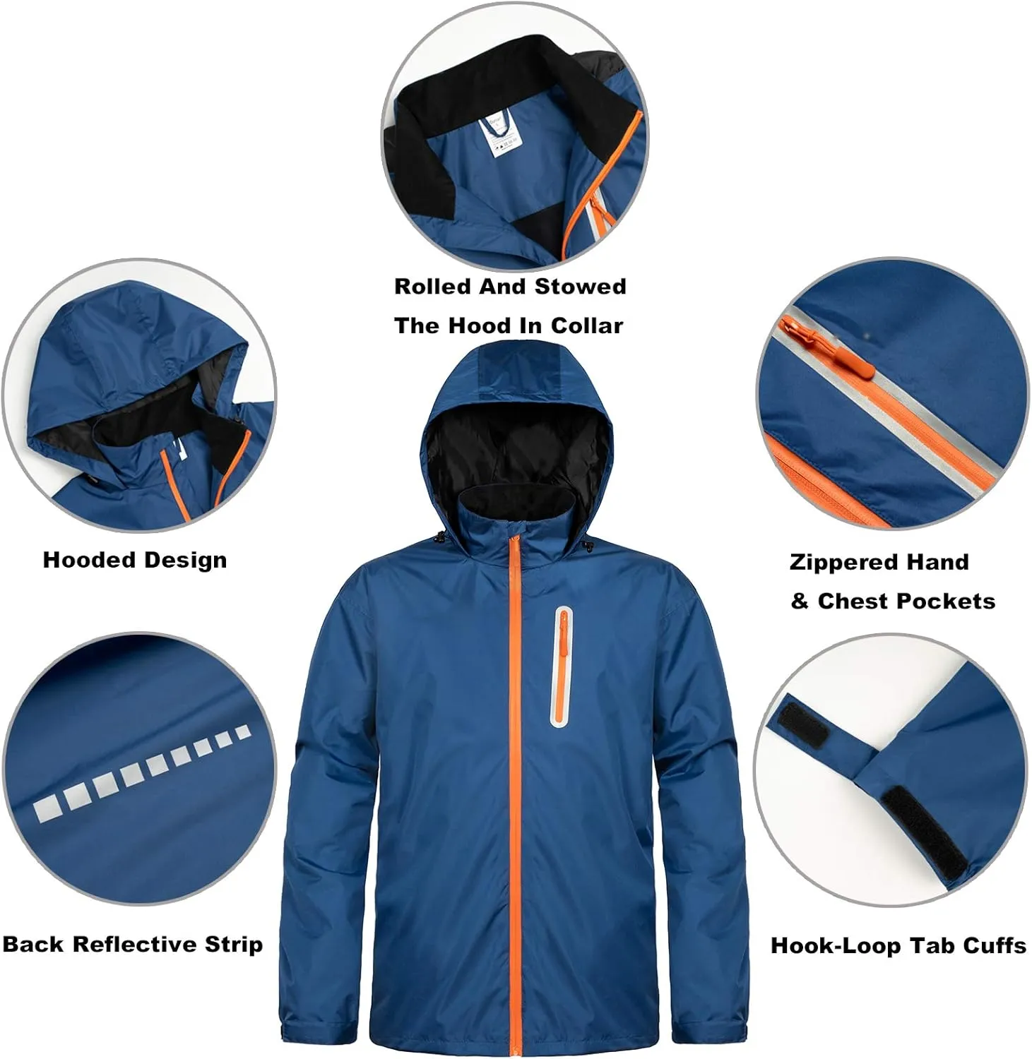 Ourcan Rain Suits for Man Women Waterproof Lightweight Rain Gear Rain Coats Breathable Jacket Pants for Golf, Fishing,Hiking