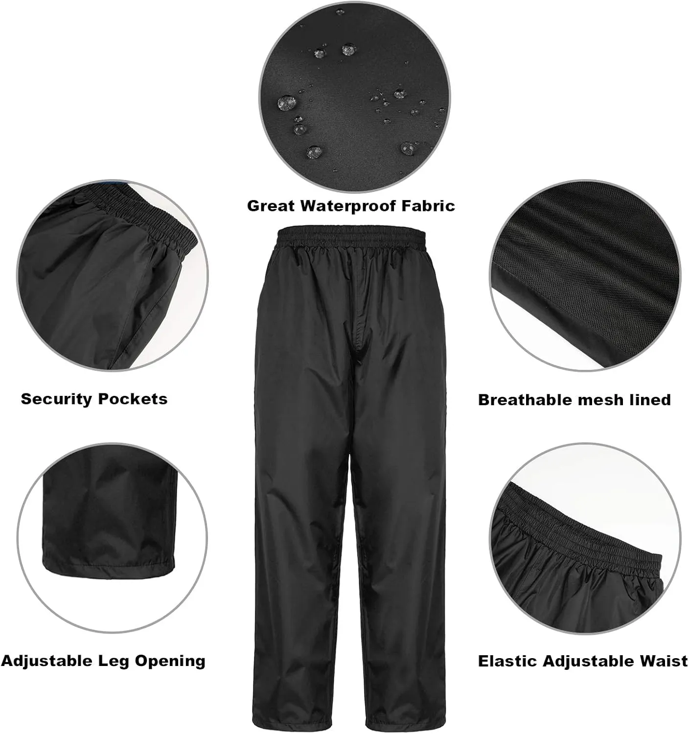 Ourcan Rain Suits for Man Women Waterproof Lightweight Rain Gear Rain Coats Breathable Jacket Pants for Golf, Fishing,Hiking