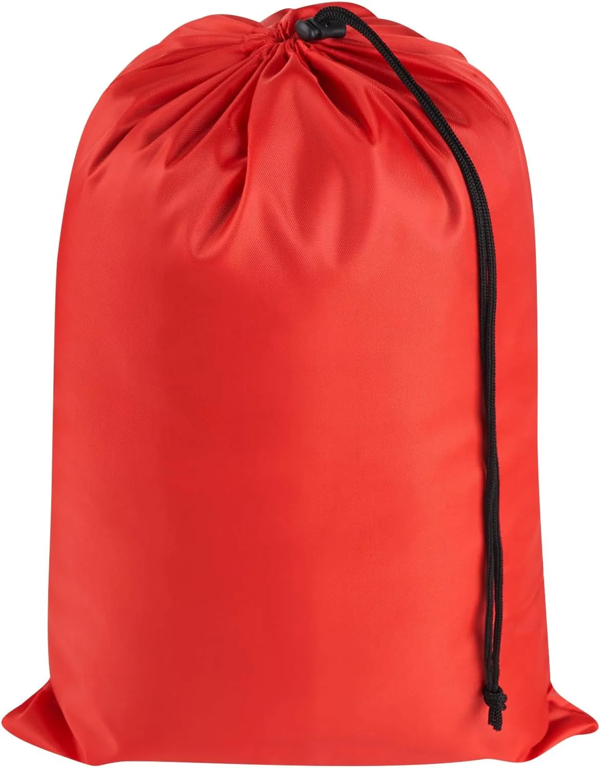 PALTERWEAR Drawstring Bag with Toggle - Nylon Cinch and Ditty Pouch (Red, 10 x 15 Inch)