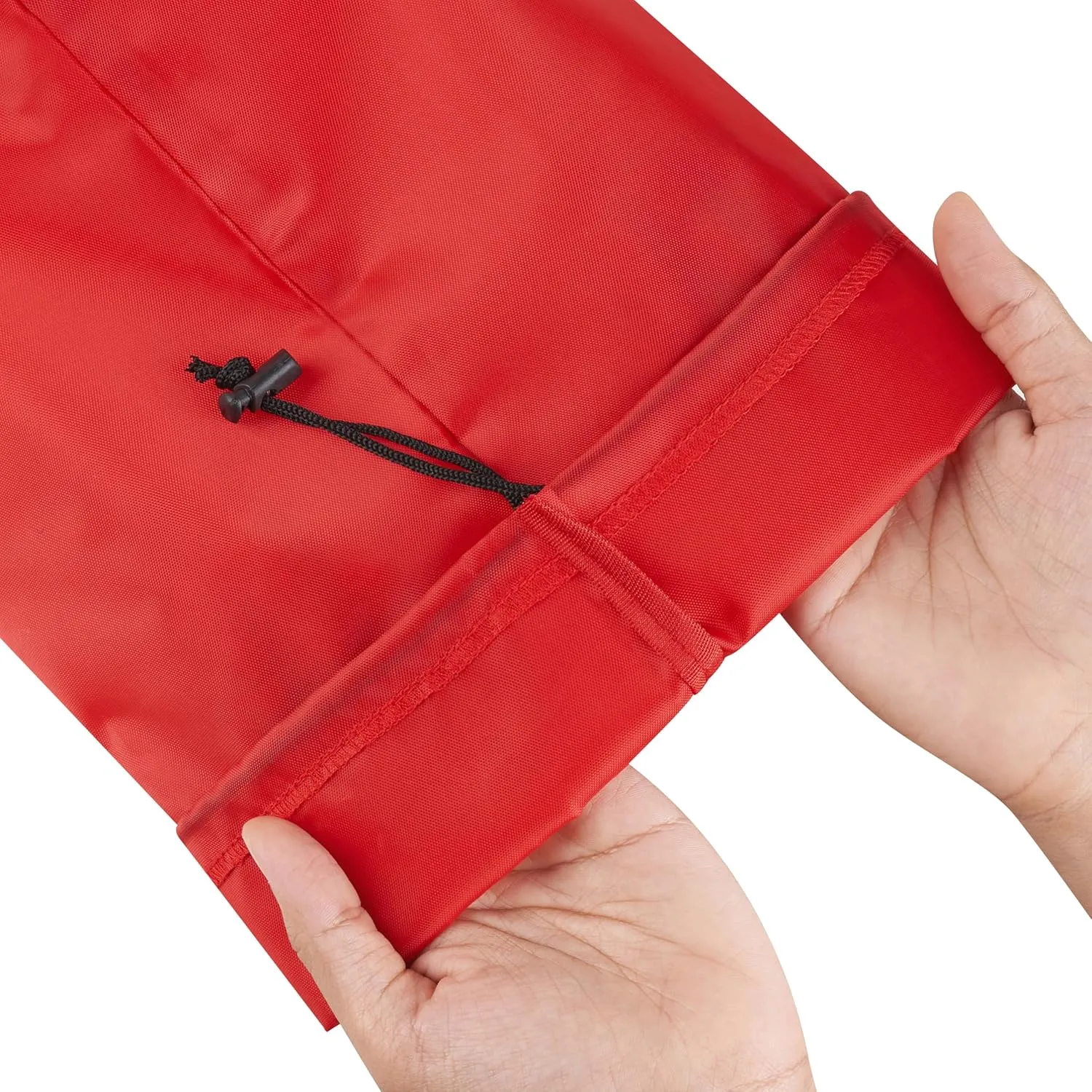 PALTERWEAR Drawstring Bag with Toggle - Nylon Cinch and Ditty Pouch (Red, 10 x 15 Inch)