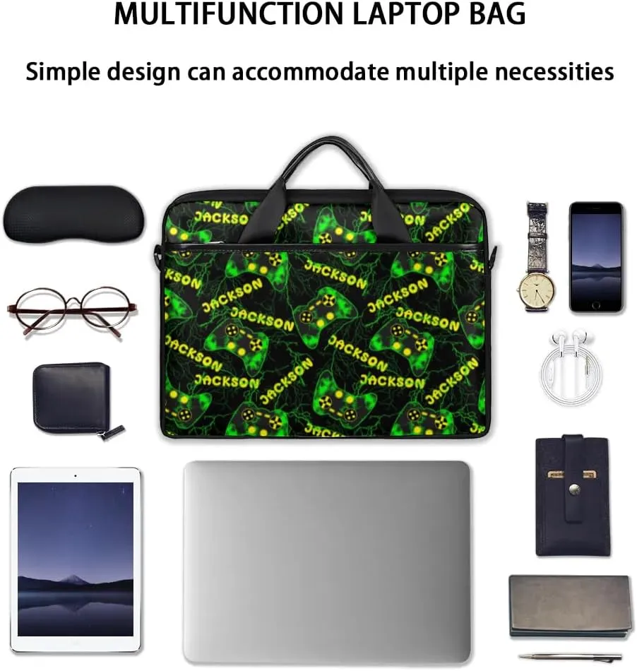 Personalized Game Laptop Bag Case Briefcases, Custom Computer Cases for Laptops, Tablet Shoulder Bag Carrying Case