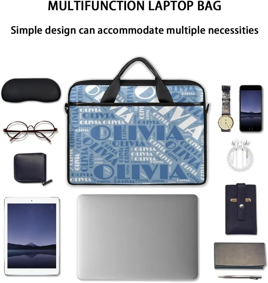 Personalized Laptop Bag Case Briefcases for Men Women, Computer Cases for Laptops, Tablet Shoulder Bag Carrying Case