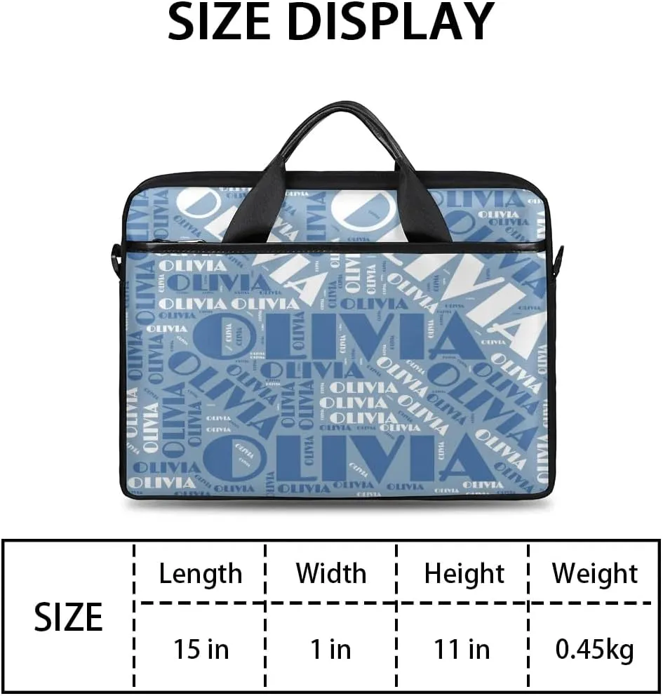 Personalized Laptop Bag Case Briefcases for Men Women, Computer Cases for Laptops, Tablet Shoulder Bag Carrying Case