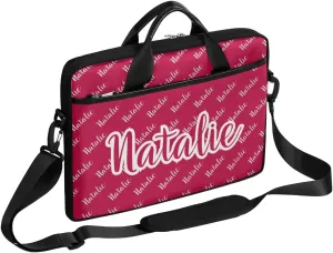 Personalized Name Laptop Bag Case Briefcases for Man Woman, Custom Computer Cases for Laptops, Tablet Shoulder Bag