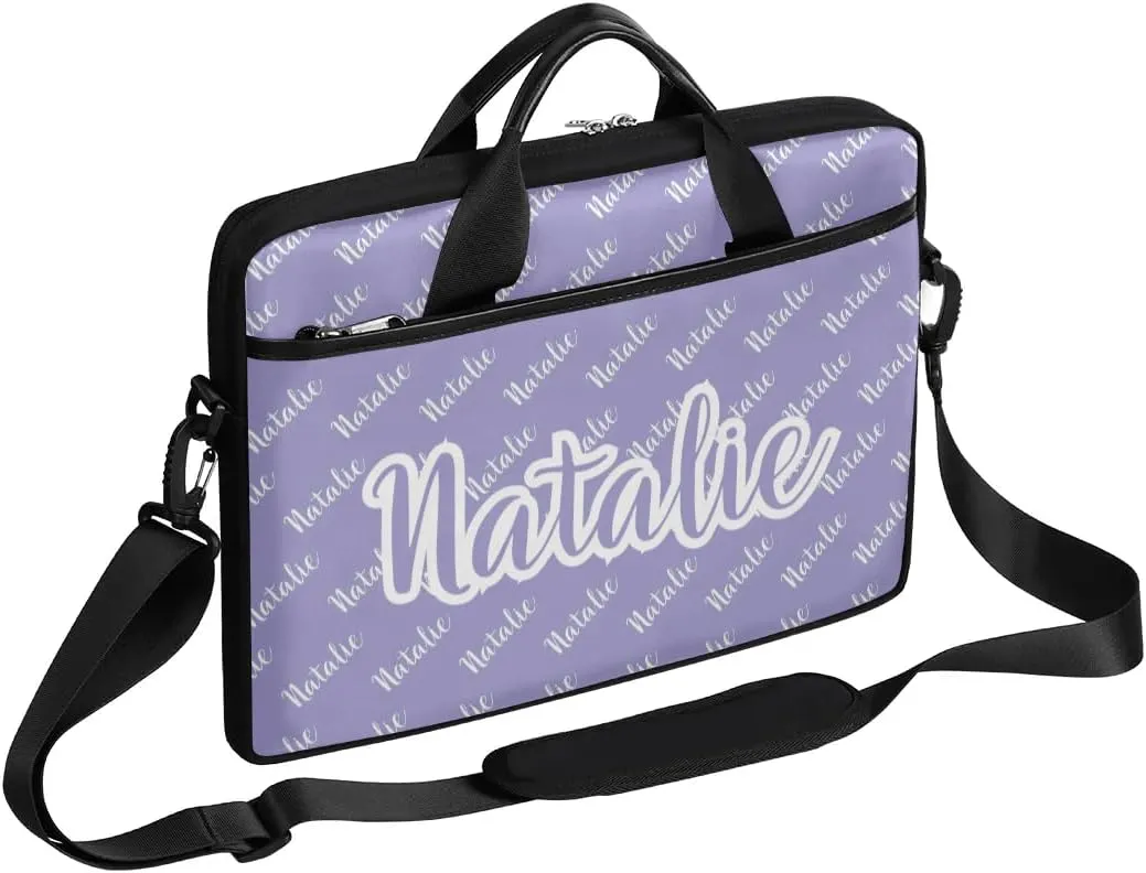 Personalized Name Laptop Bag Case Briefcases for Man Woman, Custom Computer Cases for Laptops, Tablet Shoulder Bag