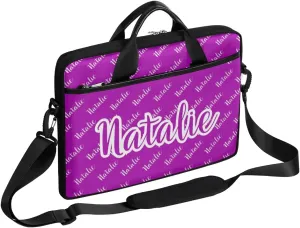 Personalized Name Laptop Bag Case Briefcases for Man Woman, Custom Computer Cases for Laptops, Tablet Shoulder Bag