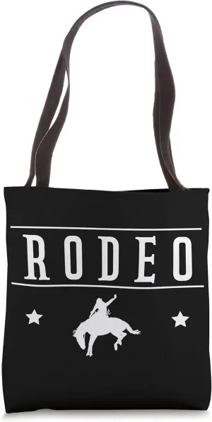 Rodeo Cowboy Wild West Horseman Ranch Boots Lasso Saddle Tote Bag